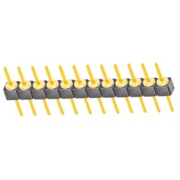 1 pcs - Samtec TS Series Straight Through Hole Pin Header, 12 Contact(s), 2.54mm Pitch, 1 Row(s), Unshrouded