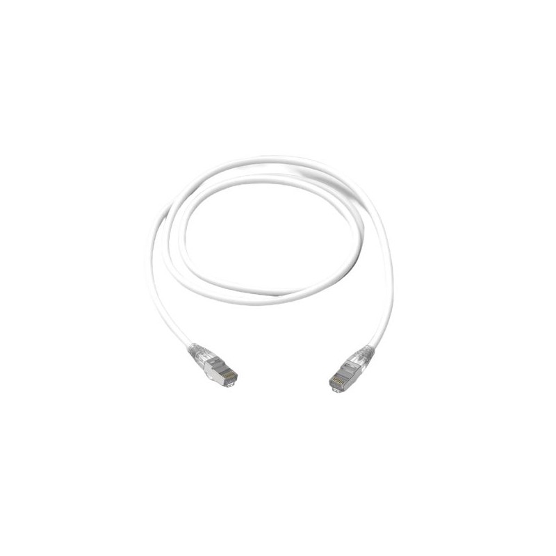 1 pcs - Amphenol Industrial Cat6a RJ45 to RJ45 Ethernet Cable, S/FTP, White, 5m