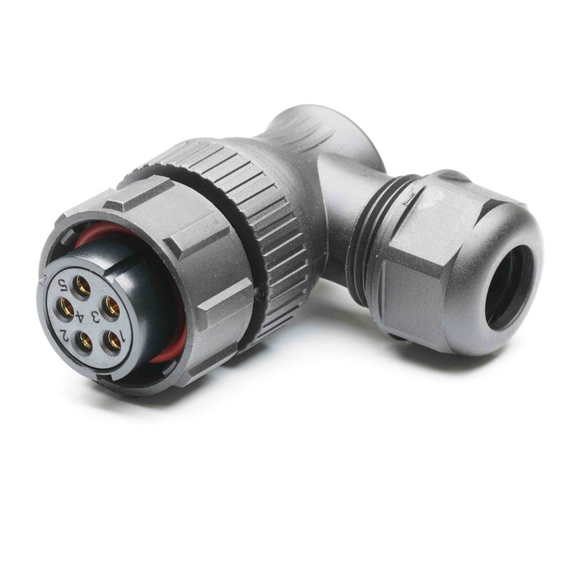 1 pcs - RS PRO Circular Connector, 5 Contacts, Cable Mount, Socket, Female, IP67