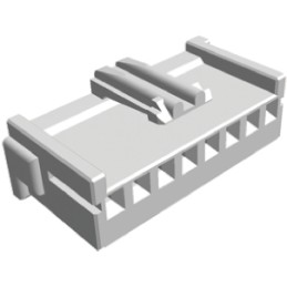 10 pcs - TE Connectivity, Signal Double Lock Male Connector Housing, 2.5mm Pitch, 8 Way, 1 Row