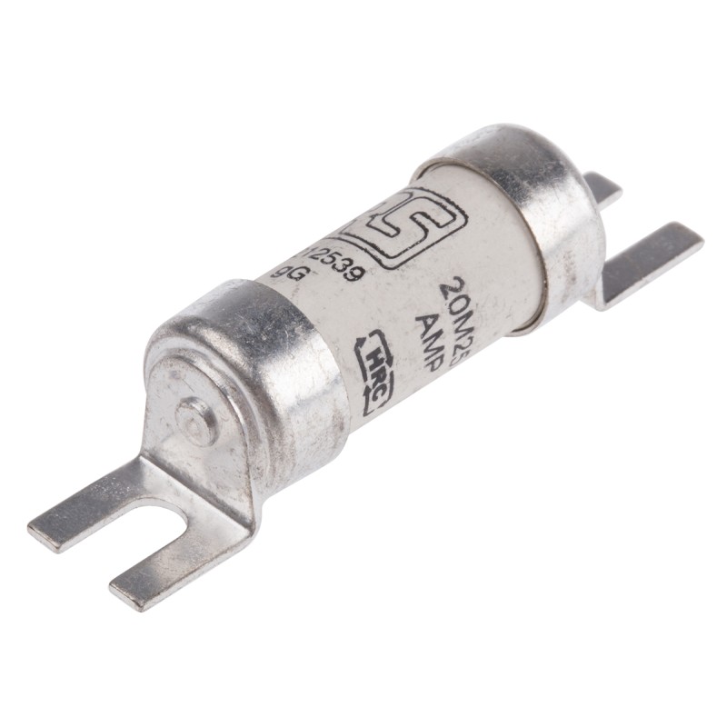 5 pcs - RS PRO 25A British Standard Fuse, A1, 550V ac, 44.5mm