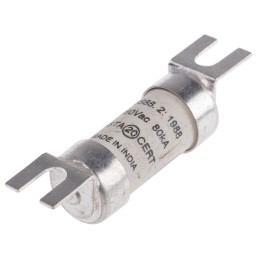 5 pcs - RS PRO 25A British Standard Fuse, A1, 550V ac, 44.5mm