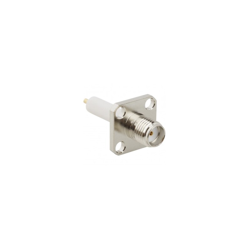 1 pcs - Amphenol RF, jack Flange Mount SMA Connector, 50Ω, Solder Termination, Straight Body