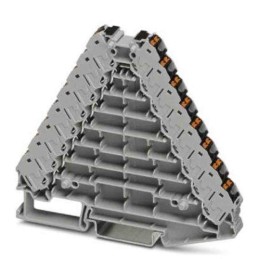 10 pcs - Phoenix Contact Distribution Block, 32 Way, 2.5mm², 17.5A, 250 V, Grey