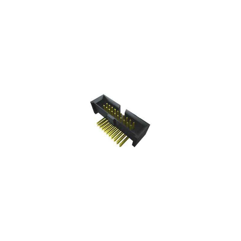 1 pcs - Samtec SHF Series Straight Through Hole PCB Header, 10 Contact(s), 1.27mm Pitch, 2 Row(s), Shrouded