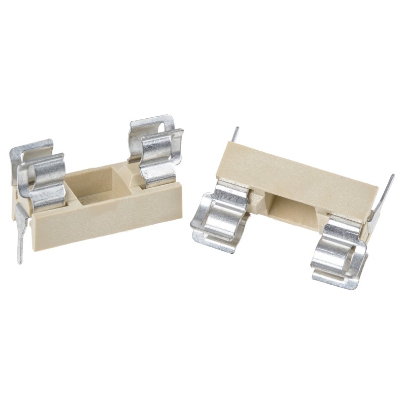 5 pcs - Eaton 6.3A PCB Mount 5 x 20mm Cartridge Fuse Block, 250V ac