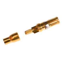 1 pcs - FCT from Molex, 173112 Series, Female Solder D-Sub Connector Coaxial Contact, Gold over Nickel Coaxial, RG179 B/U