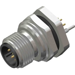 1 pcs - RS PRO Circular Connector, 8 Contacts, Rear Mount, M12 Connector, Plug, Male, IP67