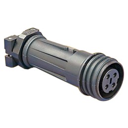 10 pcs - Bulgin Circular Connector, 5 Contacts, Cable Mount, Socket, Male, IP68, Buccaneer 900 Series