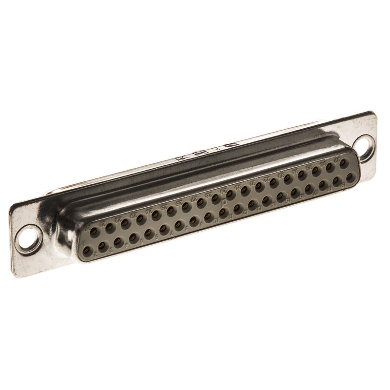 1 pcs - HARTING 37 Way Panel Mount D-sub Connector Socket