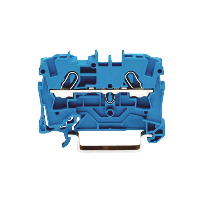 10 pcs - Wago TOPJOB S, 2004 Series Blue Feed Through Terminal Block, 4mm², Single-Level, Push-In Cage Clamp Termination, ATEX,