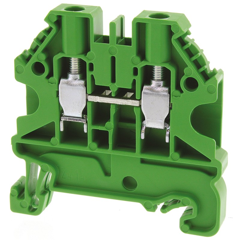 10 pcs - Wieland WT 4 Series Green Feed Through Terminal Block, Single-Level, Screw Termination, ATEX