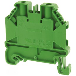 10 pcs - Wieland WT 4 Series Green Feed Through Terminal Block, Single-Level, Screw Termination, ATEX