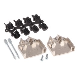 1 pcs - MH Connectors MHDTZK-RA Series Zinc D Sub Backshell, 15 Way, Strain Relief