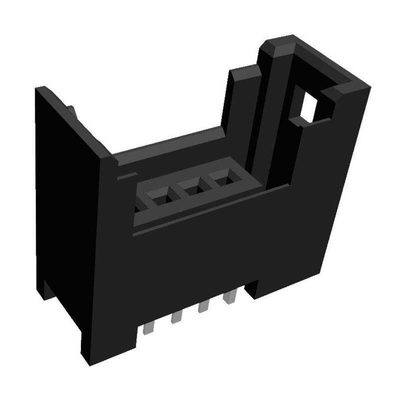 1 pcs - TE Connectivity 4-Way RITS Connector for PCB Mount, 1-Row
