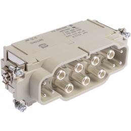 1 pcs - HARTING Heavy Duty Power Connector Insert, 100A, Male, Han K Series, 13 Contacts