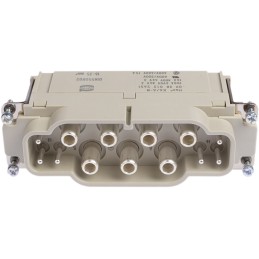 1 pcs - HARTING Heavy Duty Power Connector Insert, 100A, Male, Han K Series, 13 Contacts