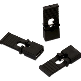 10 pcs - Wurth Elektronik, WR-PHD Jumper Female Straight Black Jumper 3 Way 1 Row 2.54mm Pitch
