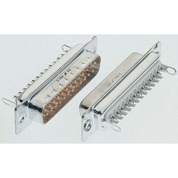 1 pcs - Amphenol ICC 15 Way Panel Mount D-sub Connector Plug, 2.74mm Pitch