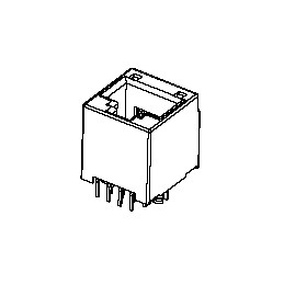 10 pcs - Molex 95503 Series Female RJ45 Connector, Surface Mount