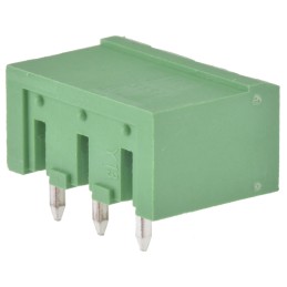 1 pcs - Wurth Elektronik 5.0mm Pitch 3 Way Right Angle Pluggable Terminal Block, Header, Through Hole, Solder Termination