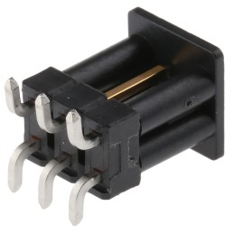 350 pcs - TE Connectivity AMPMODU MOD II Series Straight Surface Mount Pin Header, 6 Contact(s), 2.54mm Pitch, 2 Row(s),