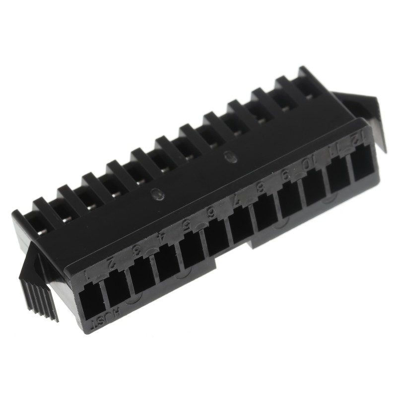 10 pcs - JST Male Connector Housing, 12 Way, 1 Row