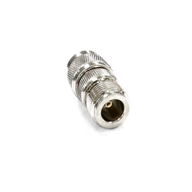 1 pcs - RS PRO Straight 50Ω Coaxial Adapter UHF Plug to N Socket 0.3GHz