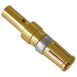 1 pcs - HARTING, D-Sub Mixed Series, Female Crimp D-Sub Connector Power Contact, Gold Power, 12 - 10 AWG