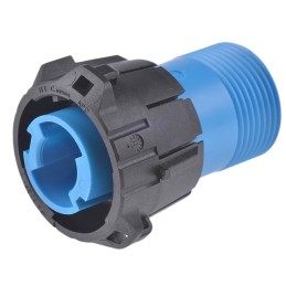 1 pcs - ITT Cannon, APD 1 Pole Din Plug, DIN 72585, 48 V dc IP67, Male, Cable Mount