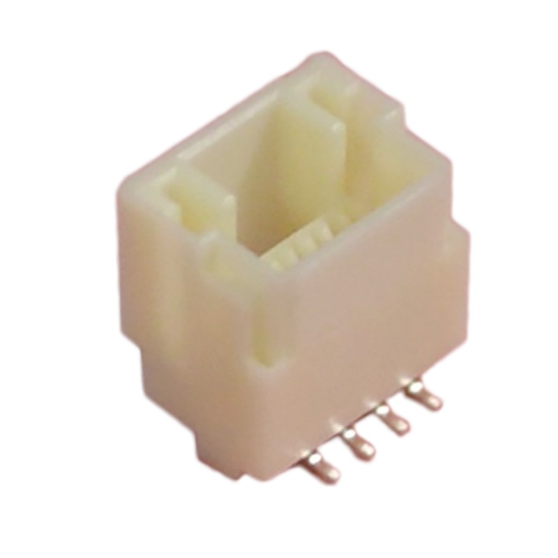 10 pcs - JST NSH Series Straight Surface Mount PCB Header, 4 Contact(s), 1.0mm Pitch, 1 Row(s), Shrouded