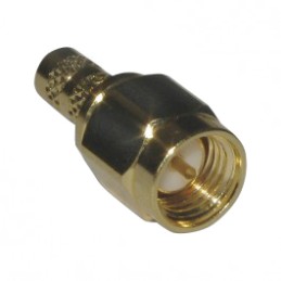 1 pcs - Amphenol RF, Plug Cable Mount SMA Connector, 50Ω, Crimp Termination, Straight Body