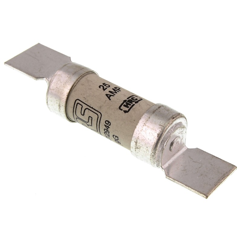 5 pcs - RS PRO 25A British Standard Fuse, F1, 550V ac