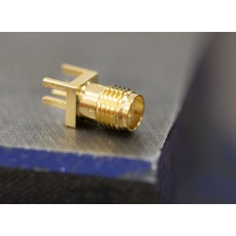 1 pcs - RS PRO, jack Edge Mount SMA Connector, 50Ω, Solder Termination, Straight Body