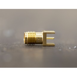 1 pcs - RS PRO, jack Edge Mount SMA Connector, 50Ω, Solder Termination, Straight Body