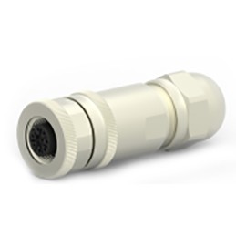 1 pcs - TE Connectivity Circular Connector, 8 Contacts, Cable Mount, M12 Connector, Plug, Female, IP67, T411 Series