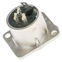 1 pcs - RS PRO Panel Mount XLR Connector, Female, 3 Way