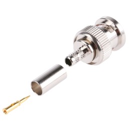 1 pcs - Amphenol, Plug Cable Mount BNC Connector, 50Ω, Crimp Termination, Straight Body