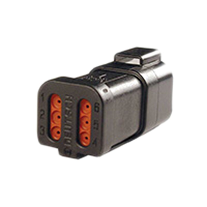 1 pcs - Deutsch, DT Automotive Connector Socket 6 Way