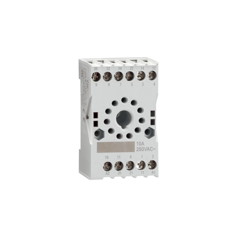 1 pcs - Lovato HR SERIES DIN Rail Relay Socket, for use with HR SERIES