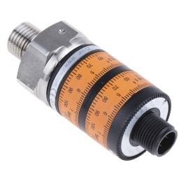 1 pcs - ifm electronic Pressure Switch, 0bar Min, 10bar Max, PNP-2NO Output, Relative Reading