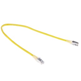 1 pcs - RS PRO Cat5e Male RJ45 to Male RJ45 Ethernet Cable, F/UTP, Yellow PVC Sheath, 0.5m
