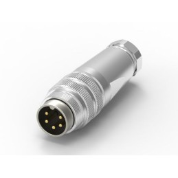 1 pcs - RS PRO 5 Pole M16 Din, 5A, 250 V IP67, Screw Lock, Male, Cable Mount