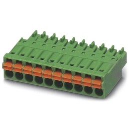 1 pcs - Phoenix Contact 3.5mm Pitch 2 Way Pluggable Terminal Block, Plug, Cable Mount, Spring Cage Termination