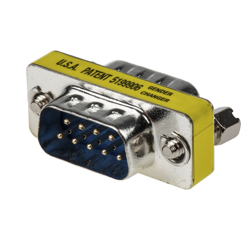 1 pcs - RS PRO D Sub Adapter Male 9 Way D-Sub to Male 9 Way D-Sub