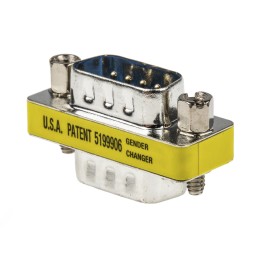 1 pcs - RS PRO D Sub Adapter Male 9 Way D-Sub to Male 9 Way D-Sub