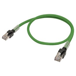 1 pcs - Omron Cat5 RJ45 to RJ45 Ethernet Cable, None, Green, 1m
