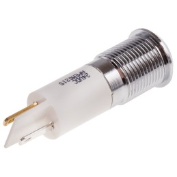 1 pcs - RS PRO Orange Panel Mount Indicator, 21.6 - 26.4V dc, 14mm Mounting Hole Size, IP67