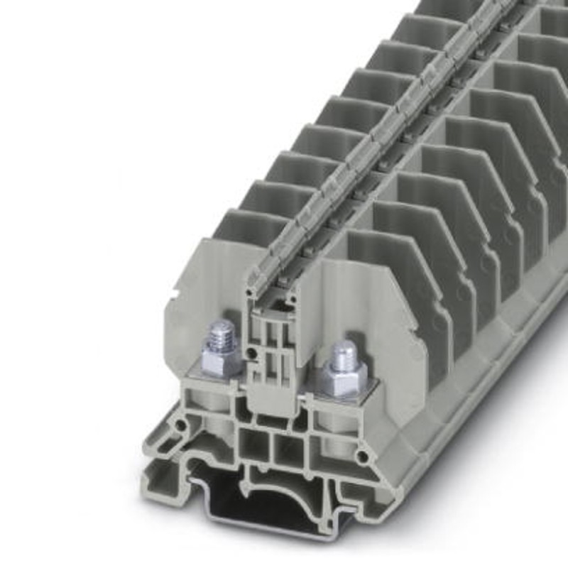 1 pcs - Phoenix Contact RBO 5 Series Grey Non-Fused DIN Rail Terminal, 6mm², Single-Level, Bolt Termination