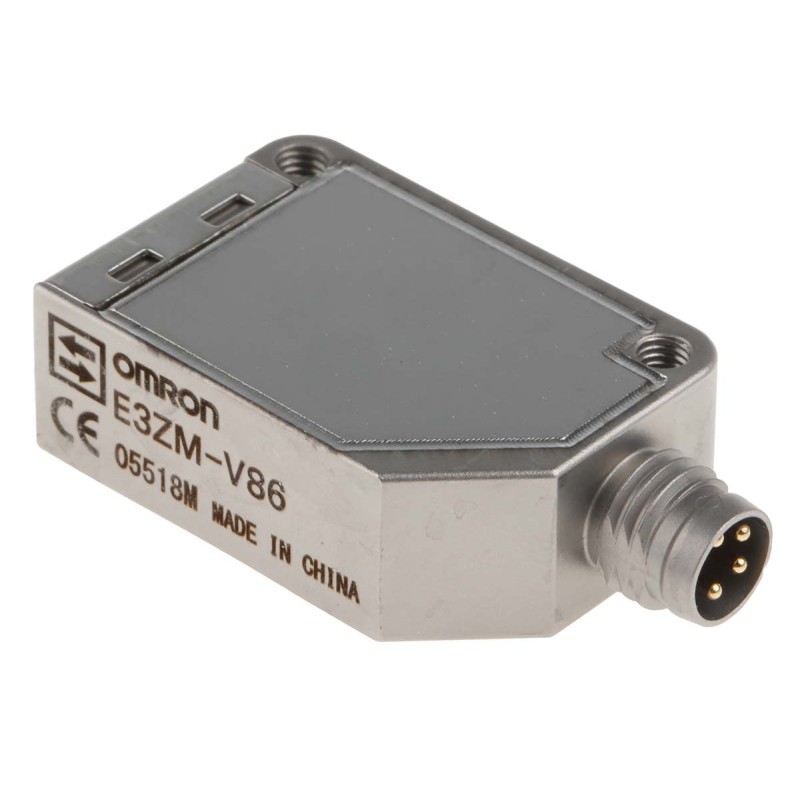 1 pcs - Omron Diffuse Photoelectric Sensor, Block Sensor, 12 mm Detection Range